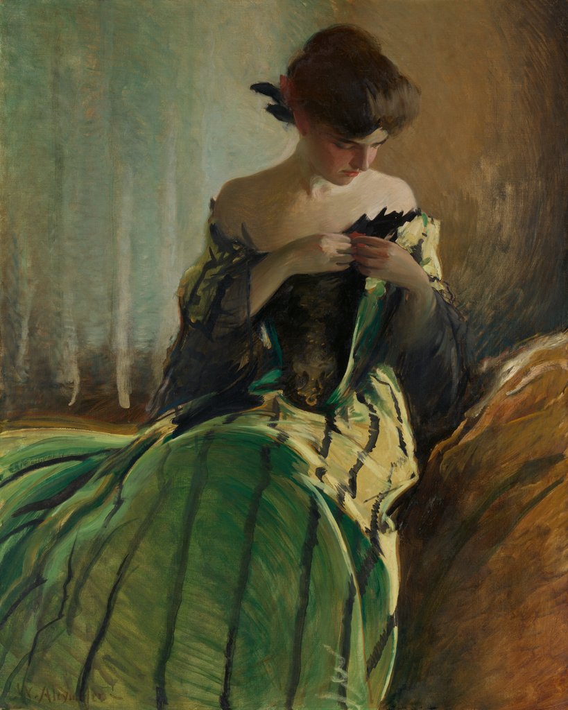 Detail of Study in Black and Green, 1906 by John White Alexander