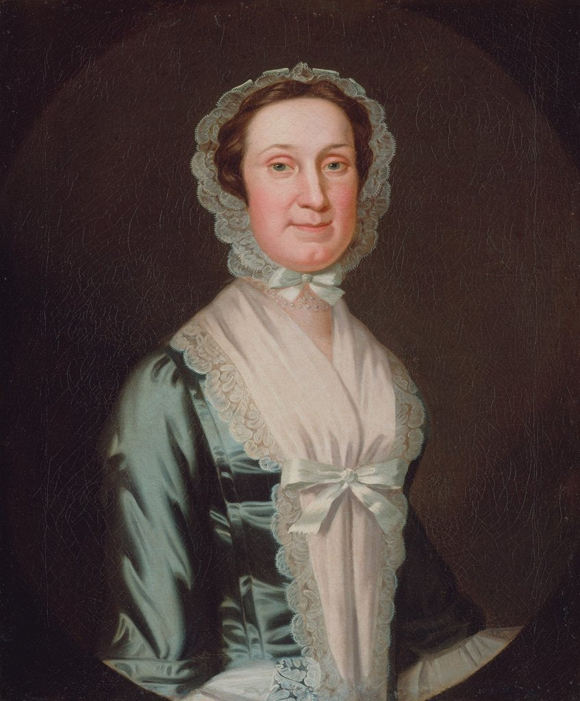 Detail of Mrs. Joseph Reade, ca. 1749-52 by John Wollaston