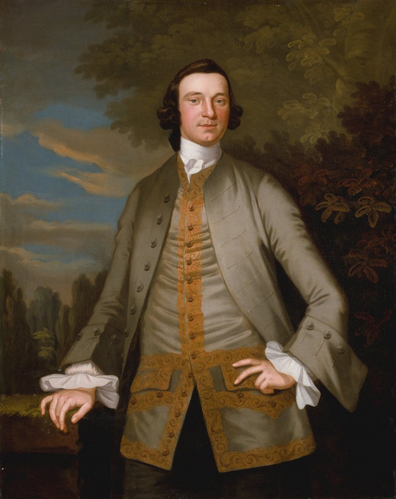 Detail of William Axtell, ca. 1749-52 by John Wollaston