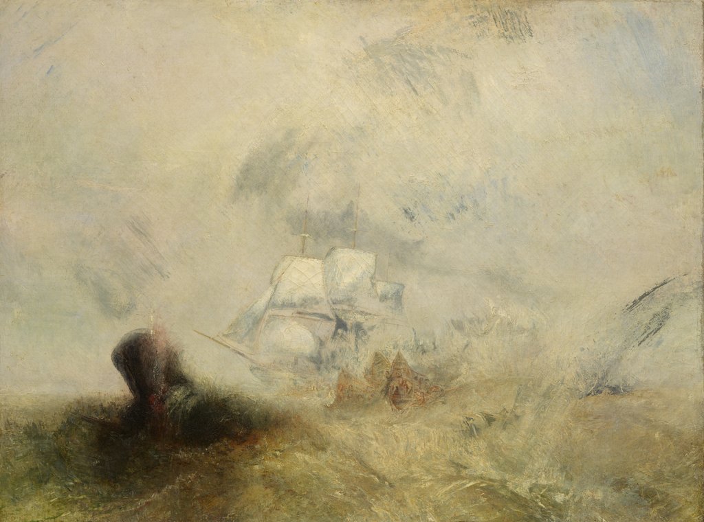 Detail of Whalers, ca. 1845 by JMW Turner