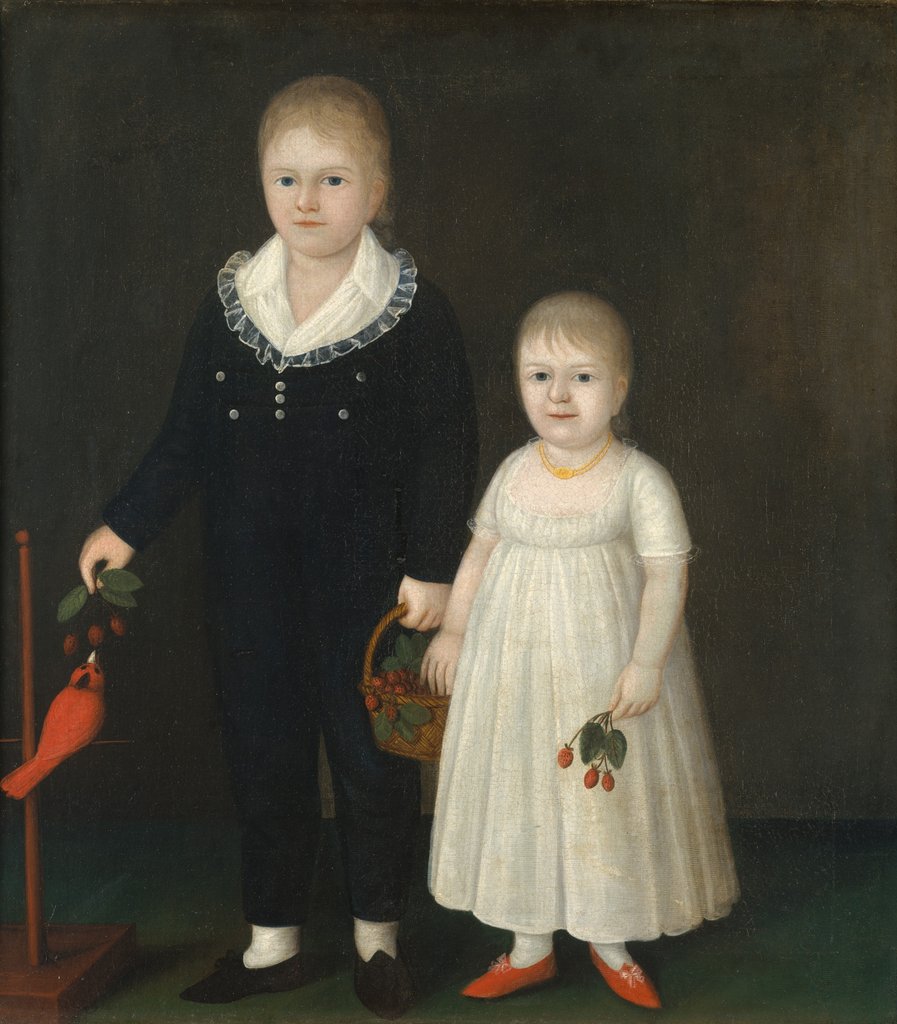 Detail of Edward and Sarah Rutter, ca. 1805 by Joshua Johnson