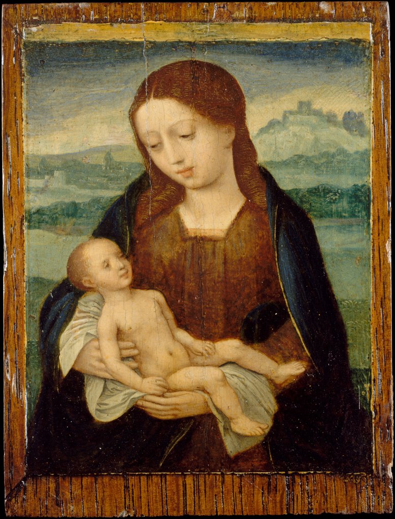 Detail of Virgin and Child, ca. 1525-50 by Master of the Female Half-Lengths