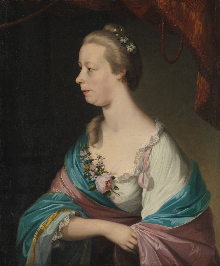 Detail of Christiana Stille Keen, ca. 1769 by Matthew Pratt
