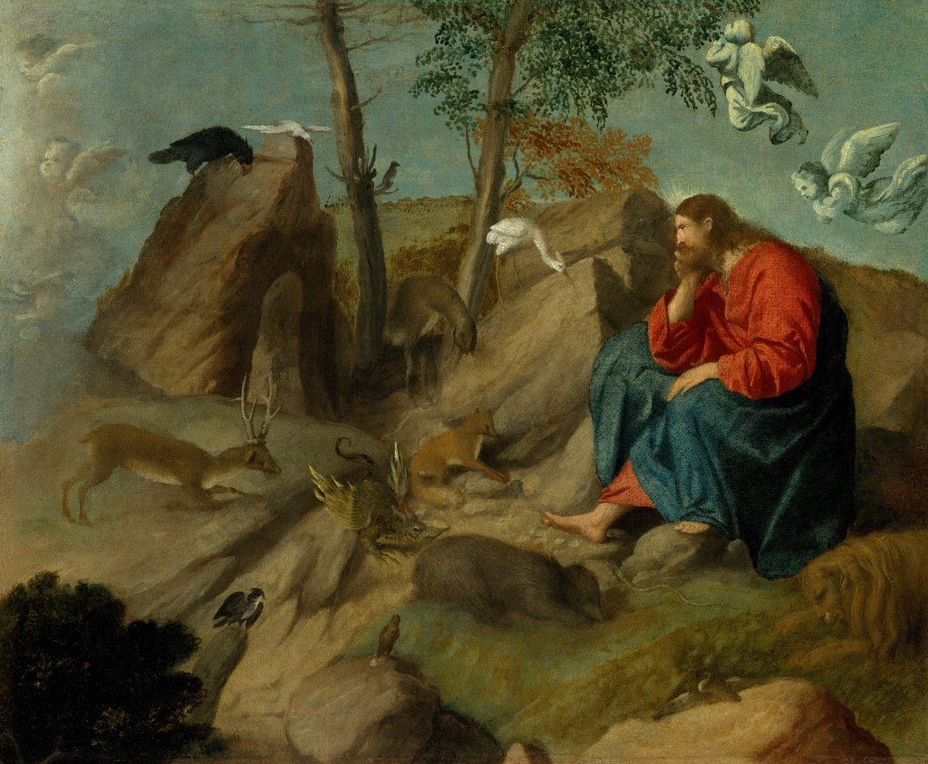 Detail of Christ in the Wilderness, ca. 1515-20 by Moretto da Brescia