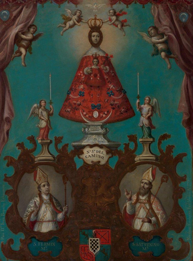 Detail of The Virgin of El Camino with St. Fermín and St. Saturnino, 1773 by Nicolás Enríquez
