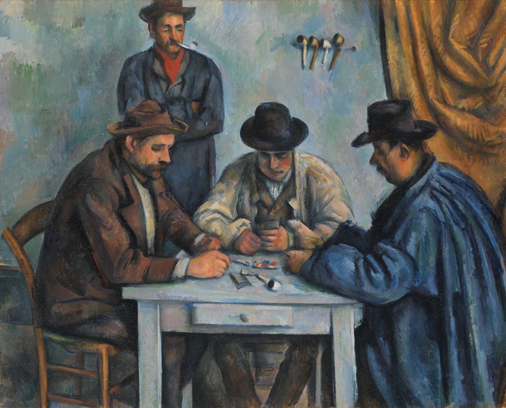 Detail of The Card Players, 1890-92 by Paul Cezanne