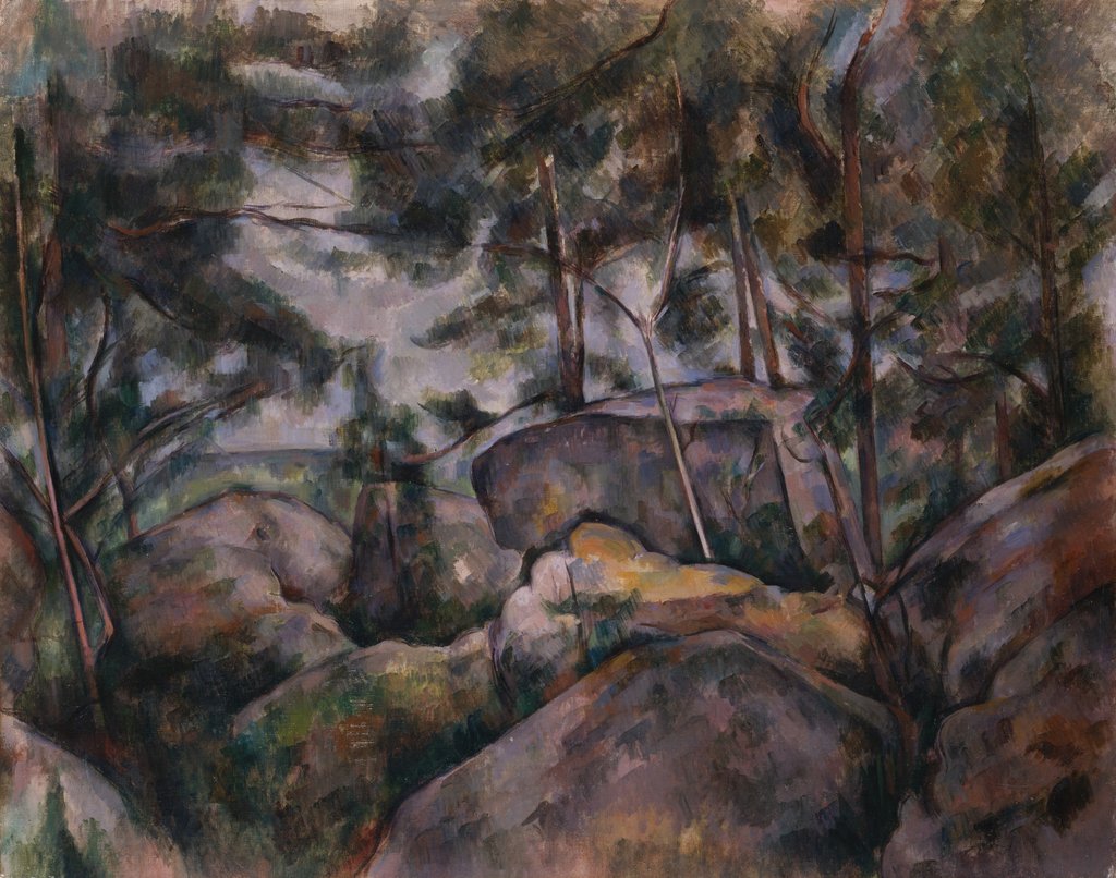 Detail of Rocks in the Forest, 1890s by Paul Cezanne