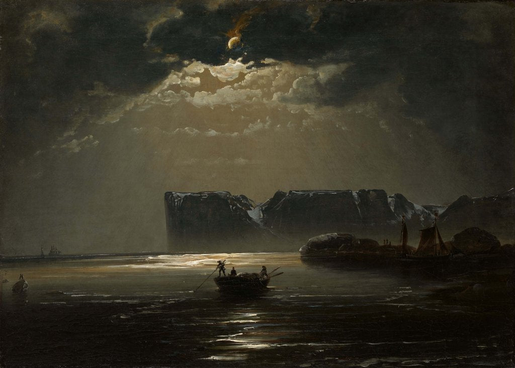 Detail of The North Cape by Moonlight, 1848 by Peder Balke
