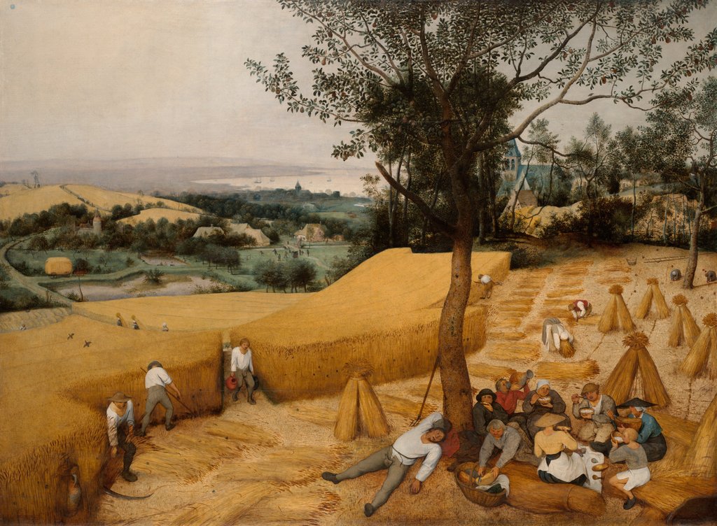 Detail of The Harvesters, 1565 by Pieter Bruegel the Elder