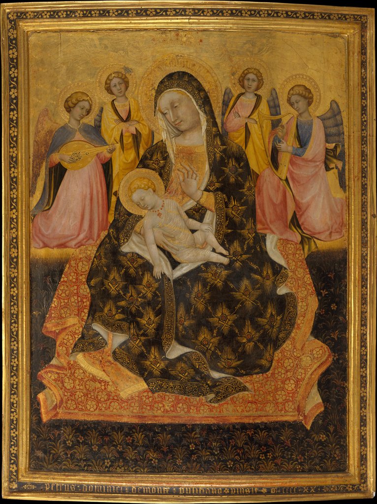 Detail of Madonna and Child with Angels, 1420 by Pietro di Domenico da Montepulciano
