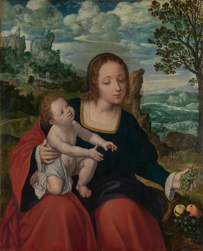 Detail of The Rest on the Flight into Egypt, ca. 1540 by Follower of Quentin Metsys