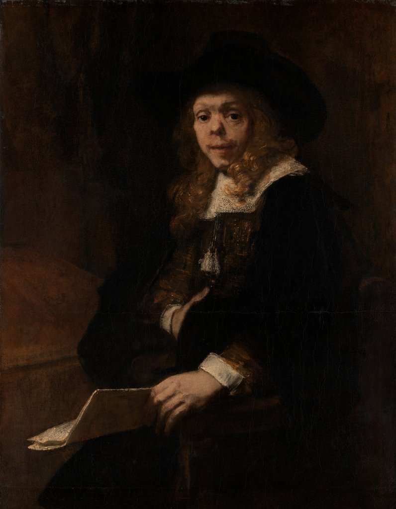 Detail of Portrait of Gerard de Lairesse, 1665-67 by Rembrandt Harmensz van Rijn
