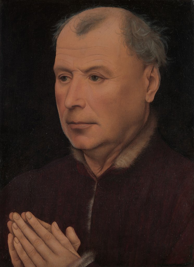 Detail of Man in Prayer, ca. 1430-35 by Workshop of Robert Campin
