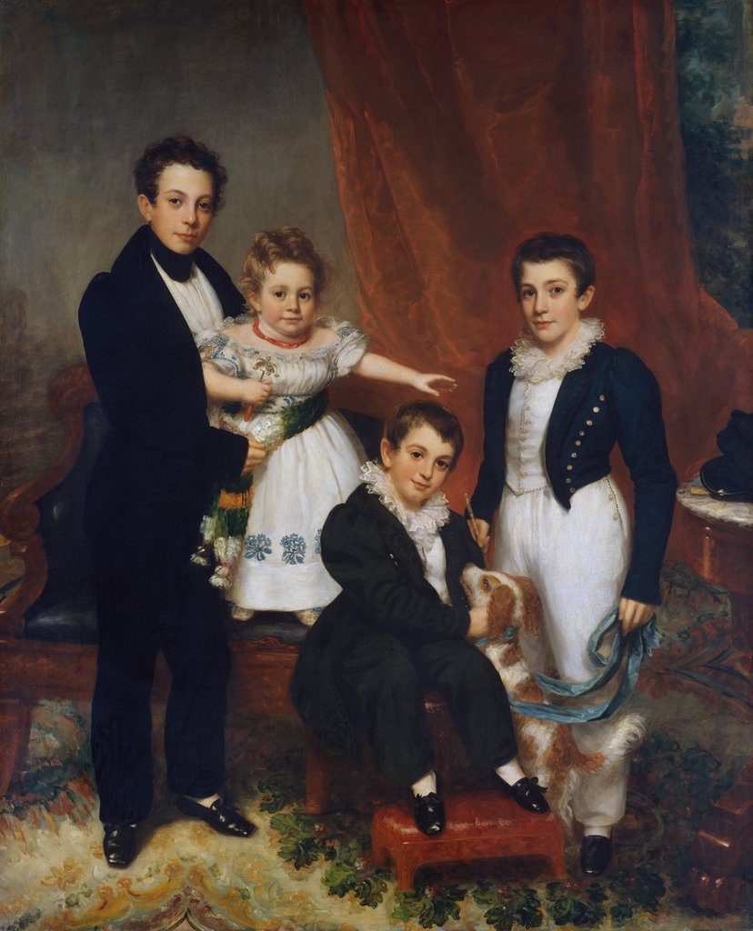 Detail of The Knapp Children, ca. 1833-34 by Samuel Lovett Waldo