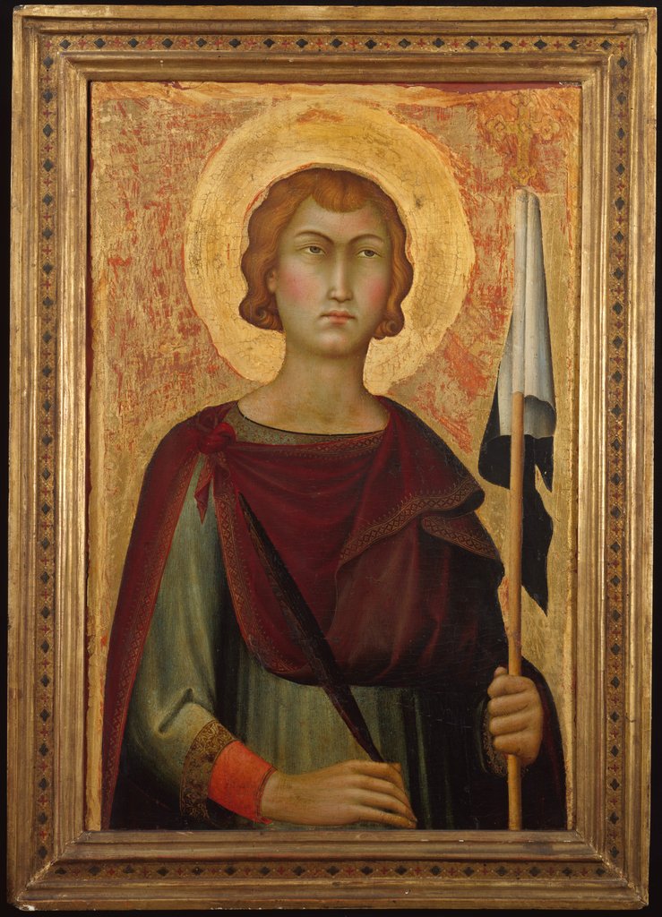 Detail of Saint Ansanus, ca. 1326 by Simone Martini