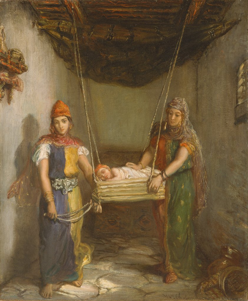 Detail of Scene in the Jewish Quarter of Constantine, 1851 by Theodore Chasseriau