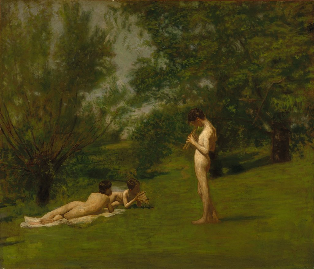 Detail of Arcadia, ca. 1883 by Thomas Eakins