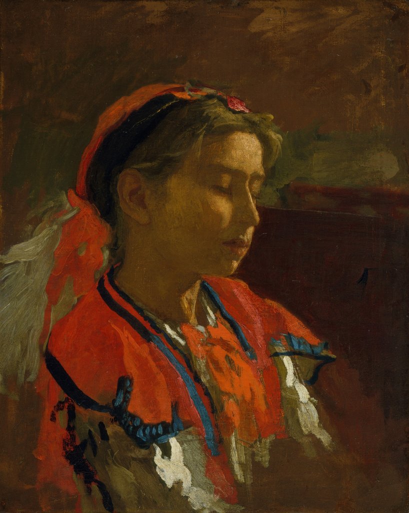 Detail of Carmelita Requena, 1869 by Thomas Eakins