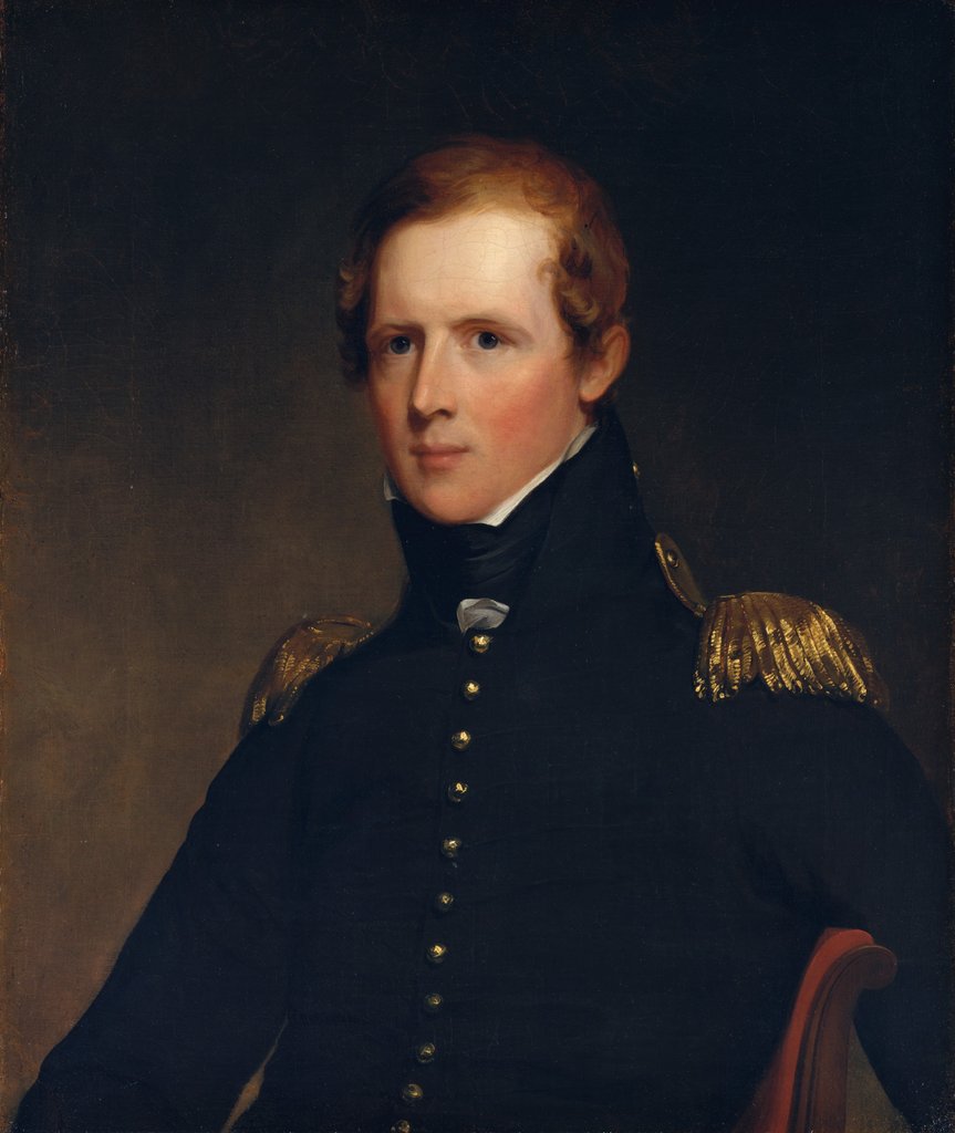 Detail of Major John Biddle, 1818 by Thomas Sully
