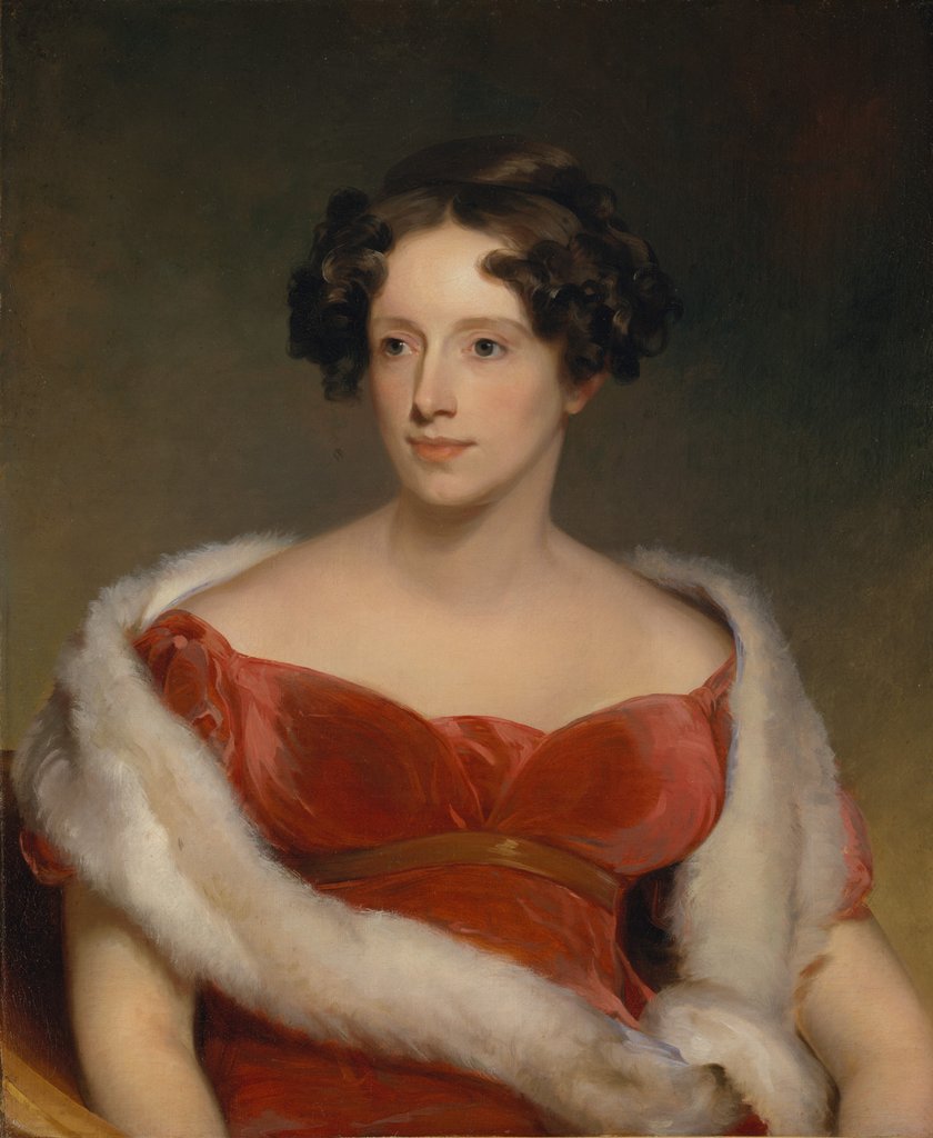 Detail of Mrs. John Biddle, 1818 by Thomas Sully