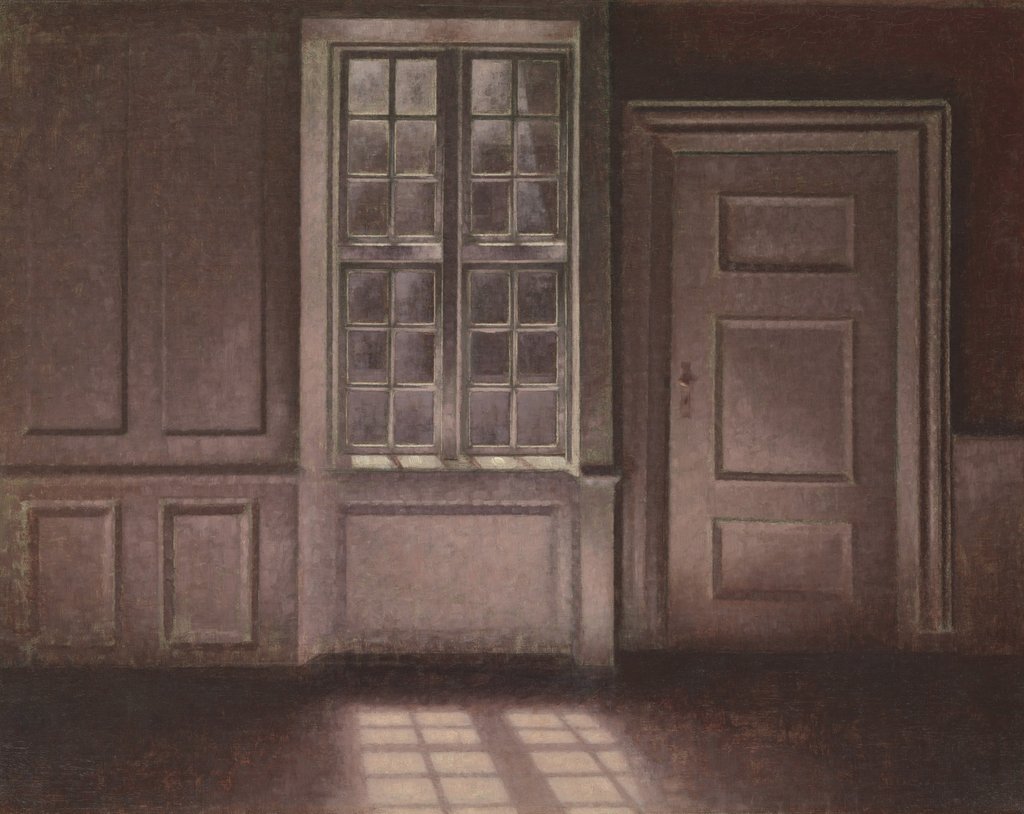 Detail of Moonlight, Strandgade 30, 1900-1906 by Vilhelm Hammershøi