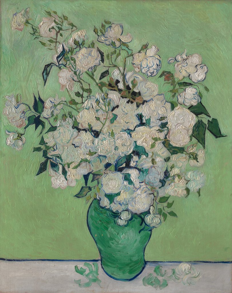 Detail of Roses, 1890 by Vincent van Gogh