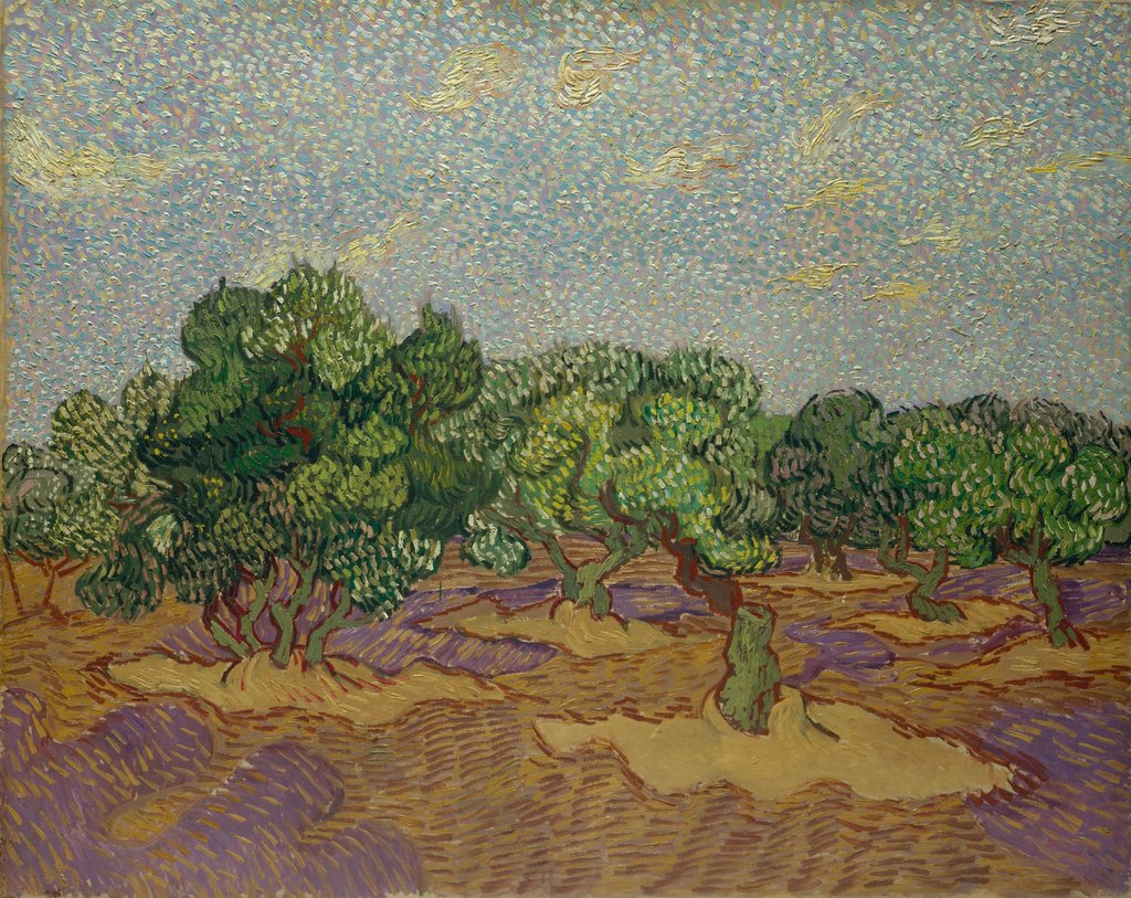Detail of Olive Trees, 1889 by Vincent van Gogh