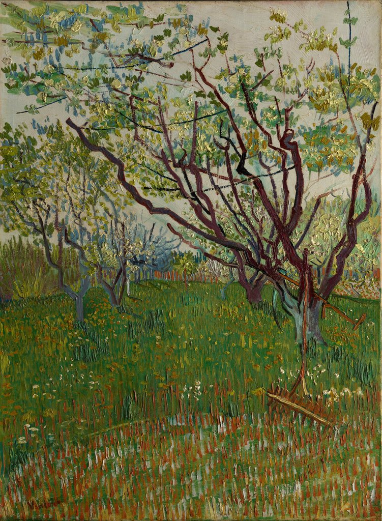 Detail of The Flowering Orchard, 1888 by Vincent van Gogh