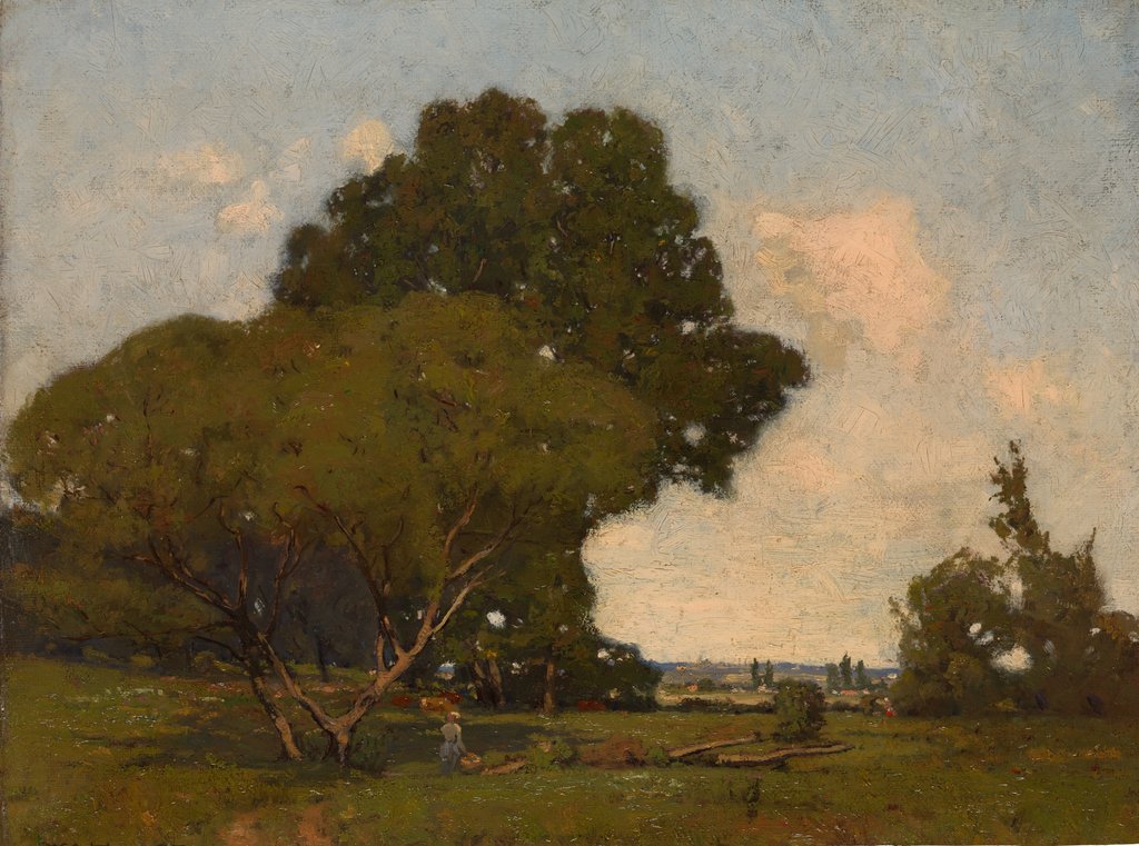 Detail of The Trees, Early Afternoon, France, ca. 1905 by William A. Harper