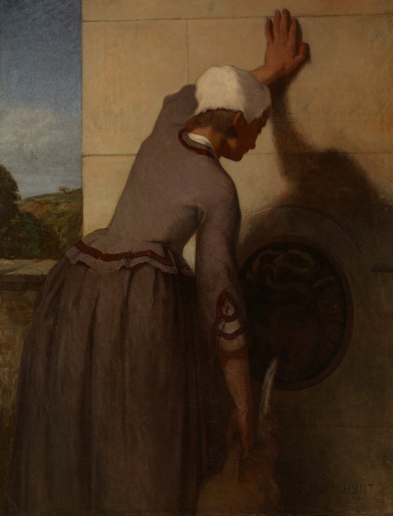 Detail of Girl at the Fountain, 1852-54 by William Morris Hunt