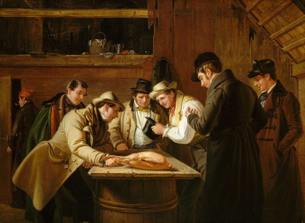 Detail of The Raffle, 1837 by William Sidney Mount