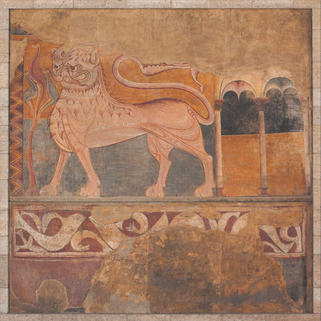 Detail of Lion, after 1200 by Unknown