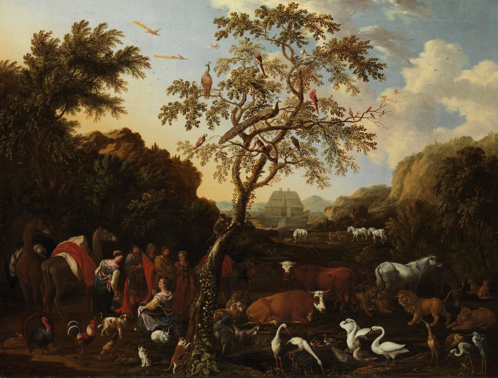 Detail of The Ark, ca. 1700 by Lodewyk Tieling
