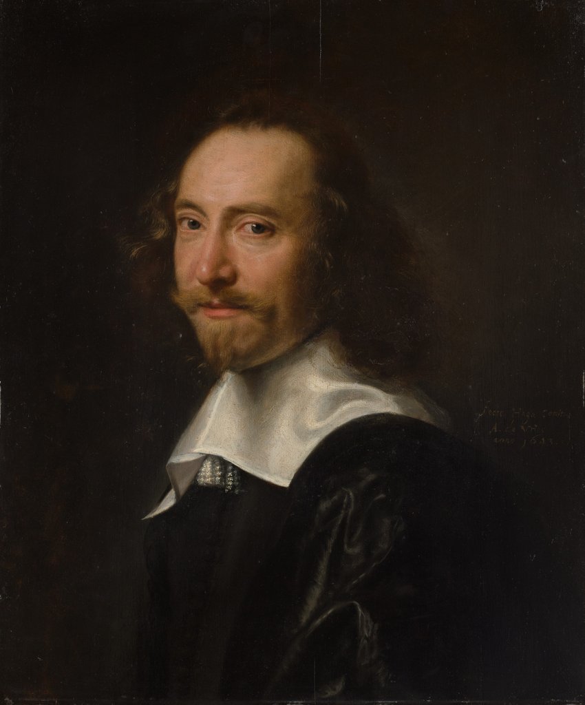 Detail of Portrait of a Man, 1643 by Abraham de Vries