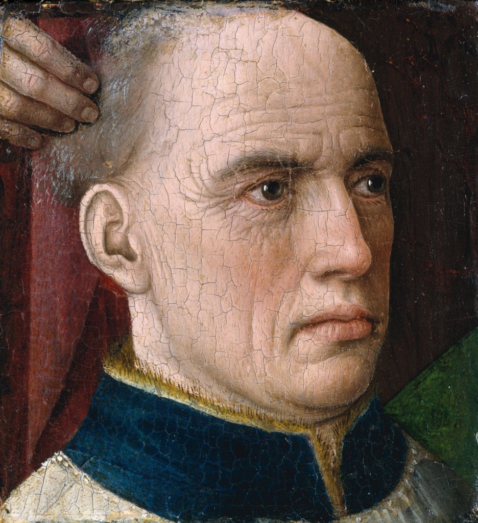 Detail of Head of a Donor, ca. 1460 by Albert van Ouwater