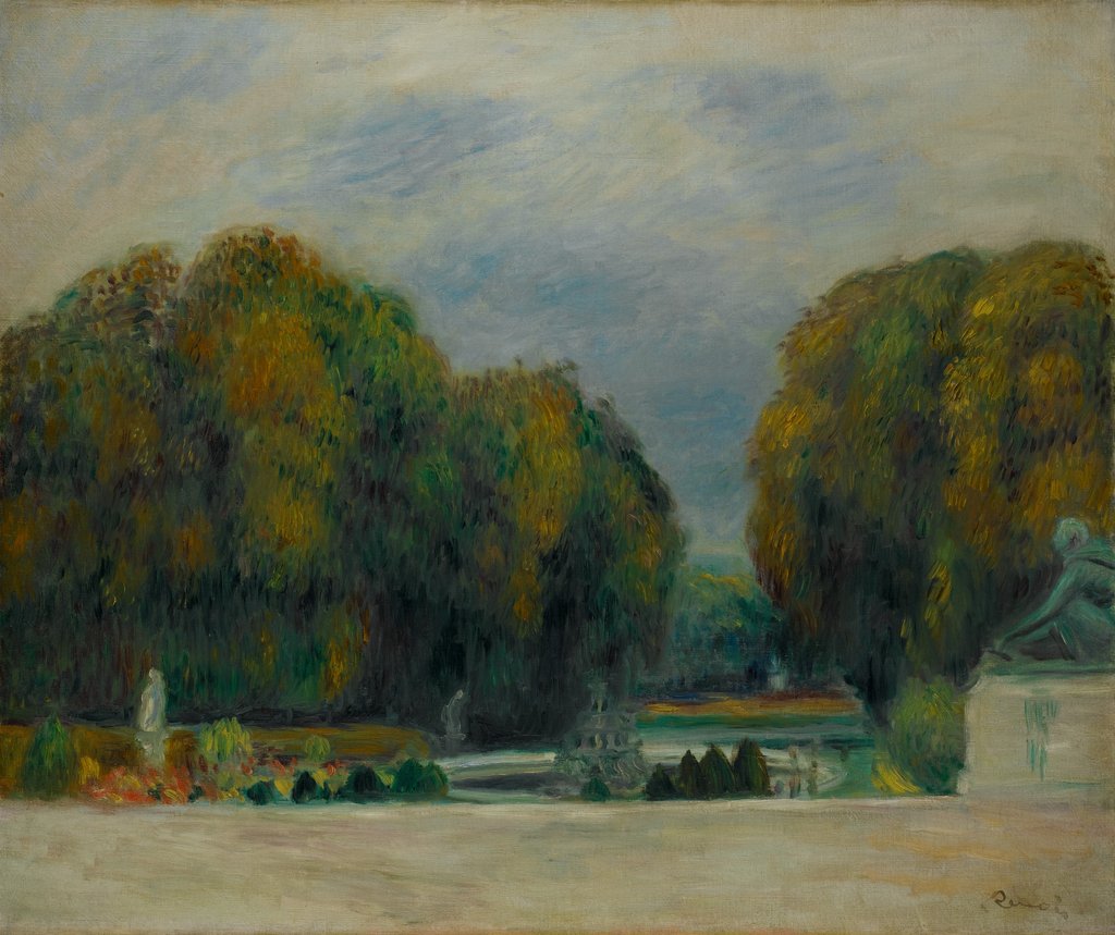 Detail of Versailles, 1900-1905 by Pierre-Auguste Renoir