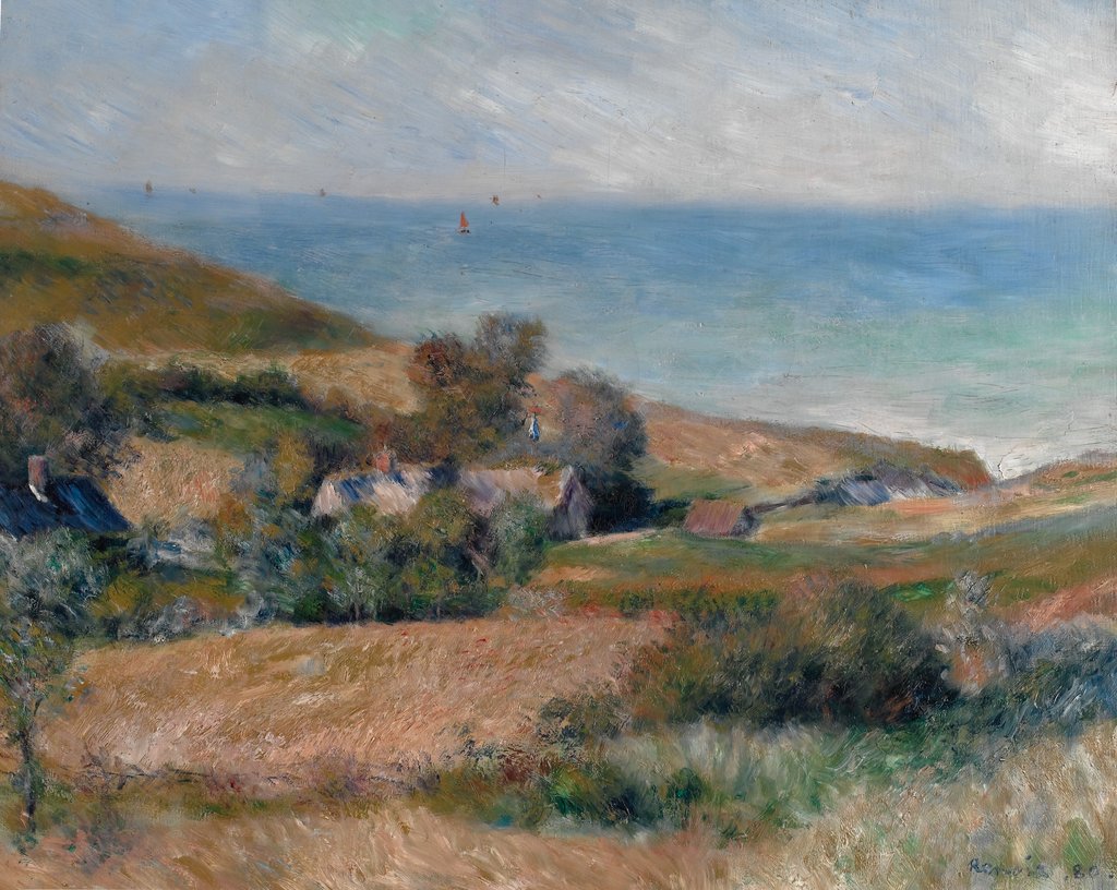 Detail of View of the Seacoast near Wargemont in Normandy, 1880 by Pierre-Auguste Renoir