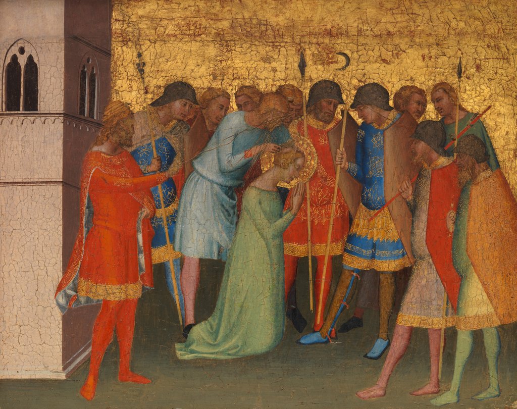 Detail of Saint Reparata Being Prepared for Execution by Bernardo Daddi