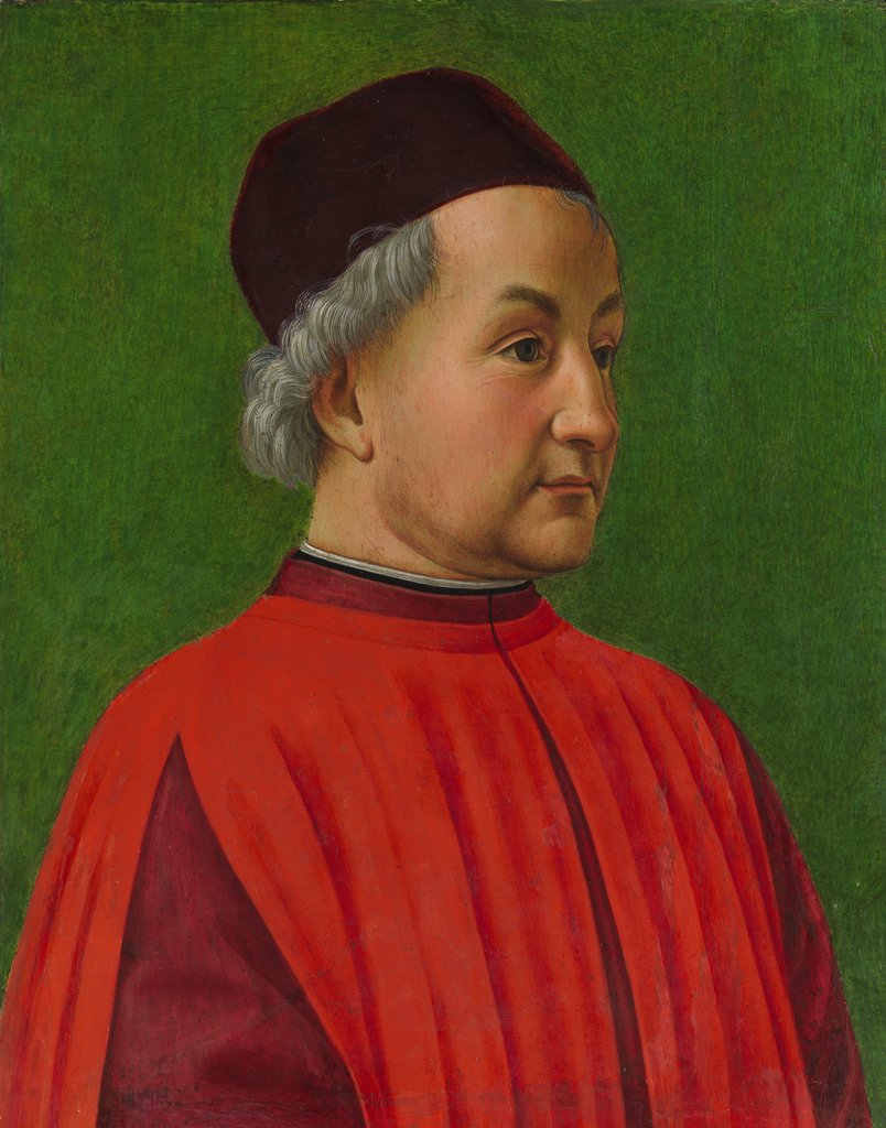 Detail of Portrait of a Man by Domenico Ghirlandaio