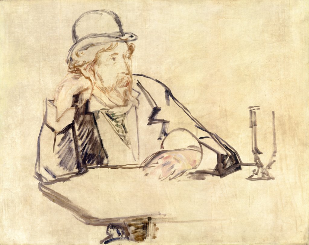 George Moore at the Café, 1878 or 1879 by Edouard Manet