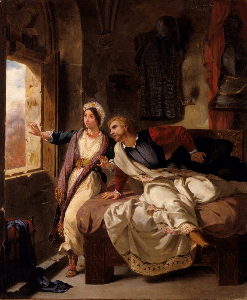 Detail of Rebecca and the Wounded Ivanhoe, 1823 by Eugene Delacroix