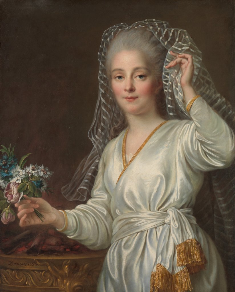 Portrait of a Young Woman as a Vestal Virgin, 1767 by Francois Hubert Drouais