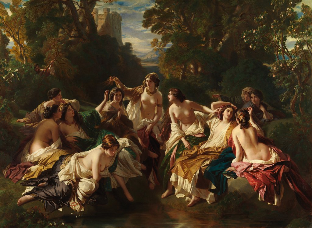 Detail of Florinda, 1853 by Franz Xaver Winterhalter