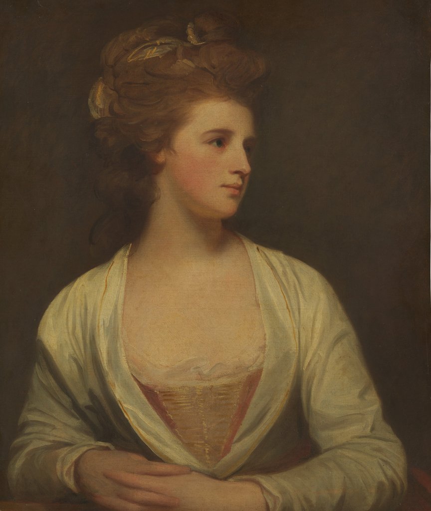 Detail of Portrait of a Woman, Said to Be Emily Bertie Pott, 1781 by George Romney