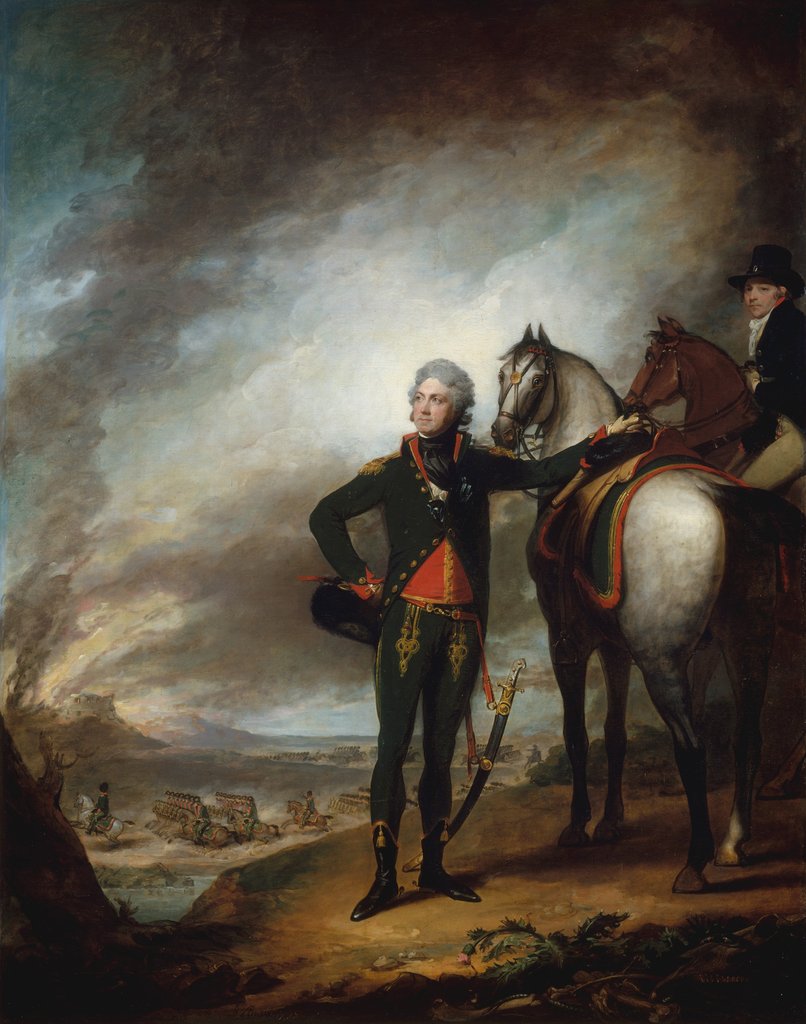 Detail of Louis-Marie, Vicomte de Noailles, 1798 by Gilbert Stuart