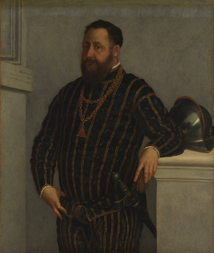 Detail of Portrait of a Man by Giovanni Battista Moroni