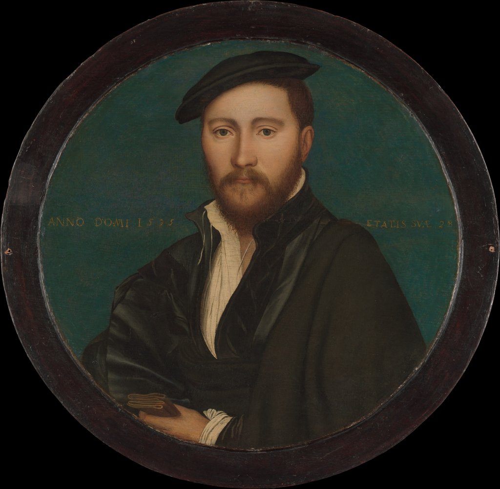 Detail of Portrait of a Man, 1535 by Workshop of Hans Holbein the Younger