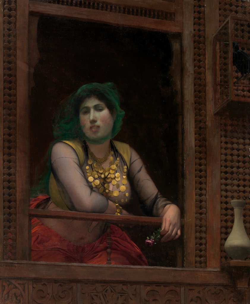 Woman at a Balcony, 1887-88 by Jean-Leon Gerome