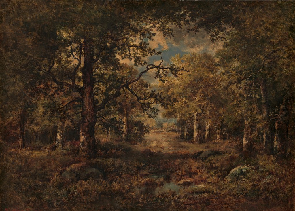 A Vista through Trees: Fontainebleau, 1873 by Narcisse Virgile Diaz de la Pena