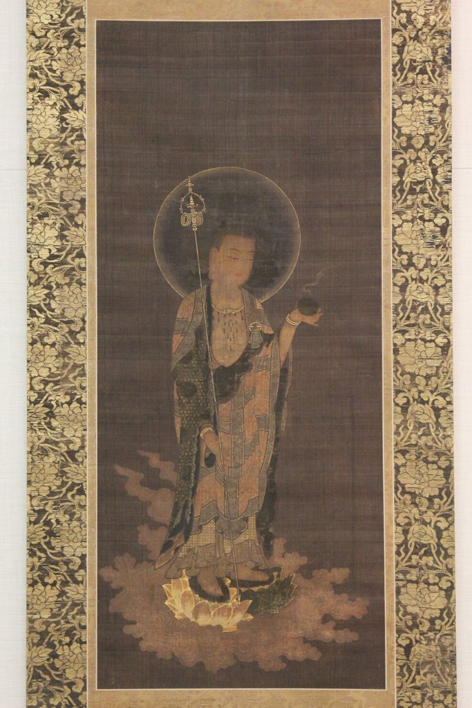 Detail of Jizo Bosatsu in Welcoming Descent, 14th century by Unknown